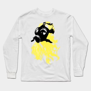 Yellow Gasmask Long Sleeve T-Shirt